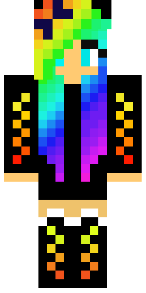 Rainbow skin minecraft