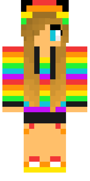 Rainbow skin minecraft