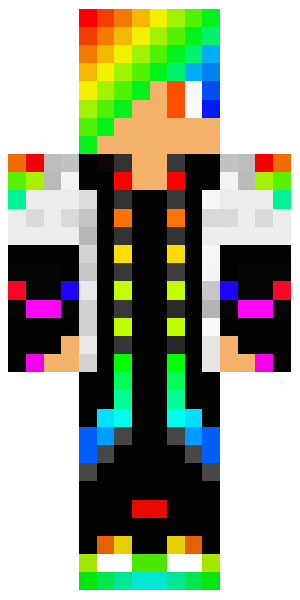 Rainbow skin minecraft