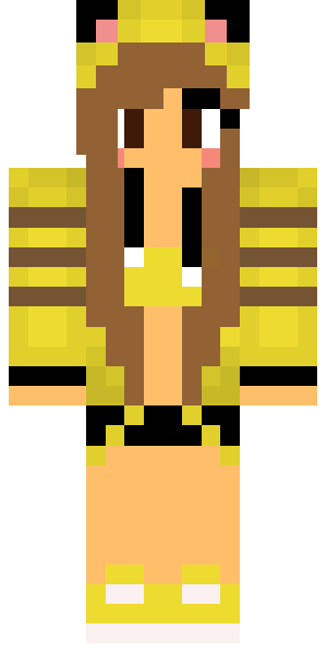 скин девочки пикачу в майнкрафте #10