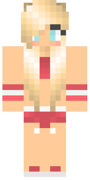 скин девушка в купальнике для майнкрафт #12