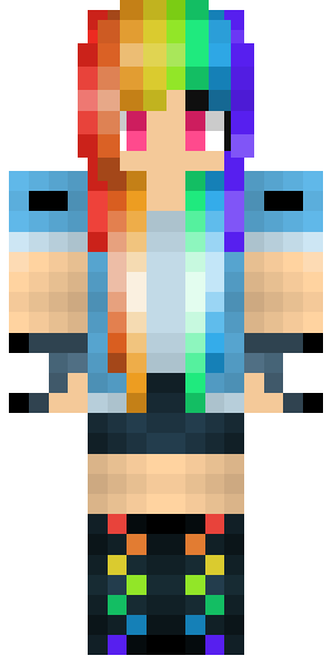 скин rainbow dash для майнкрафт 1.9 по никам #1